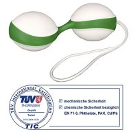 Вагинальные шарики Кегеля Аmor Gym Balls зеленого цвета