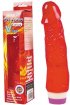 Вибратор Classic Jelly red, гелевый