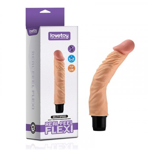 Купить Реалистичный вибратор - Reel Feel Flexi Vibrator Flesh 9,8"