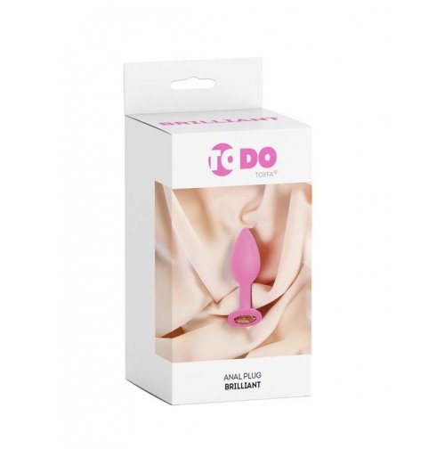 Анальный пробка ToDo by Toyfa Brilliant, силикон, розовый, 7 см