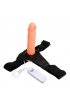 Купити страпон - Baile Jessica Strap On Flesh, 17 см