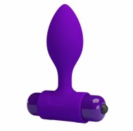 Купити силіконову анальну пробку Vibra Butt Plug Purple