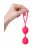 Силиконовые розовые вагинальные шарики A-Toys By Toyfa фото